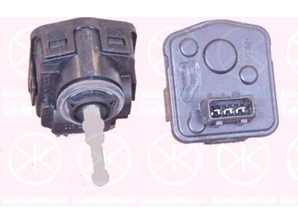 Actuator, headlight levelling, for vehicles with Xenon light, electronically controlled