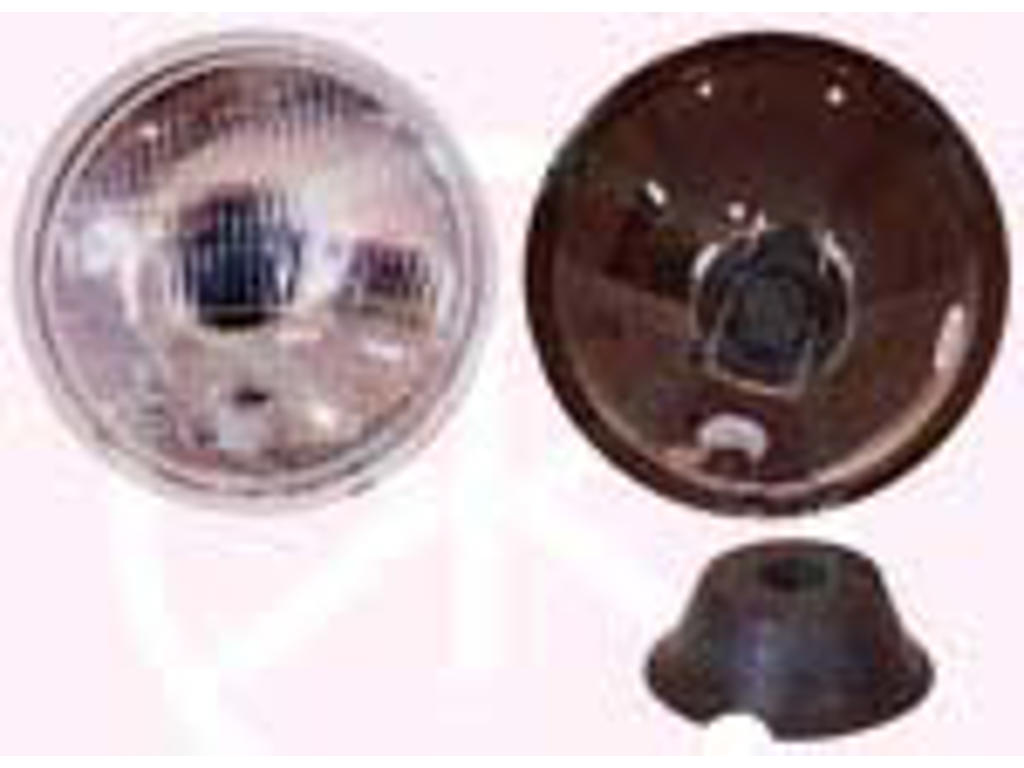 Indsats, forlygte, Lysstyrke [lx]: 10, H4, Diameter [tommer]: 5 3/4, Diameter [mm]: 135, med positionslys, Neolite, buet glas, venstre, højre