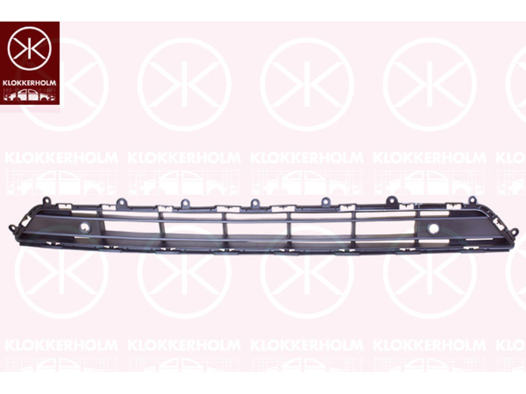 Ventilation Grille, bumper, Front, black