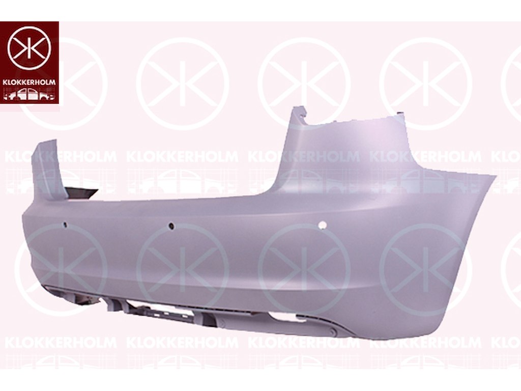 Põrkeraud, taga, koos parkimisabi augu/aukudega, Ustearv: 5, krundeeritud