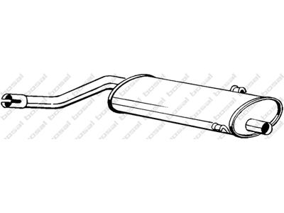 Centre Muffler, See accessories list for additionally required parts:  