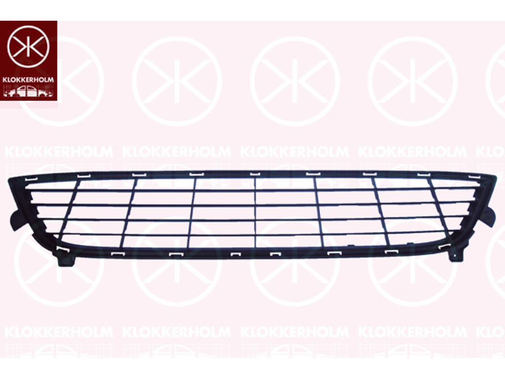 Radiator Grille, Front, Lower Section, black