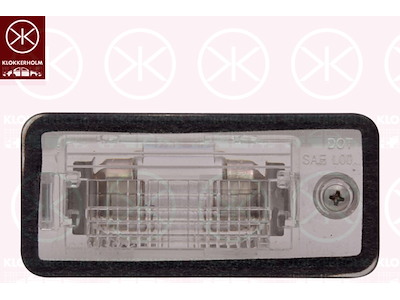 Licence Plate Light, with bulb holder, Right, C5W