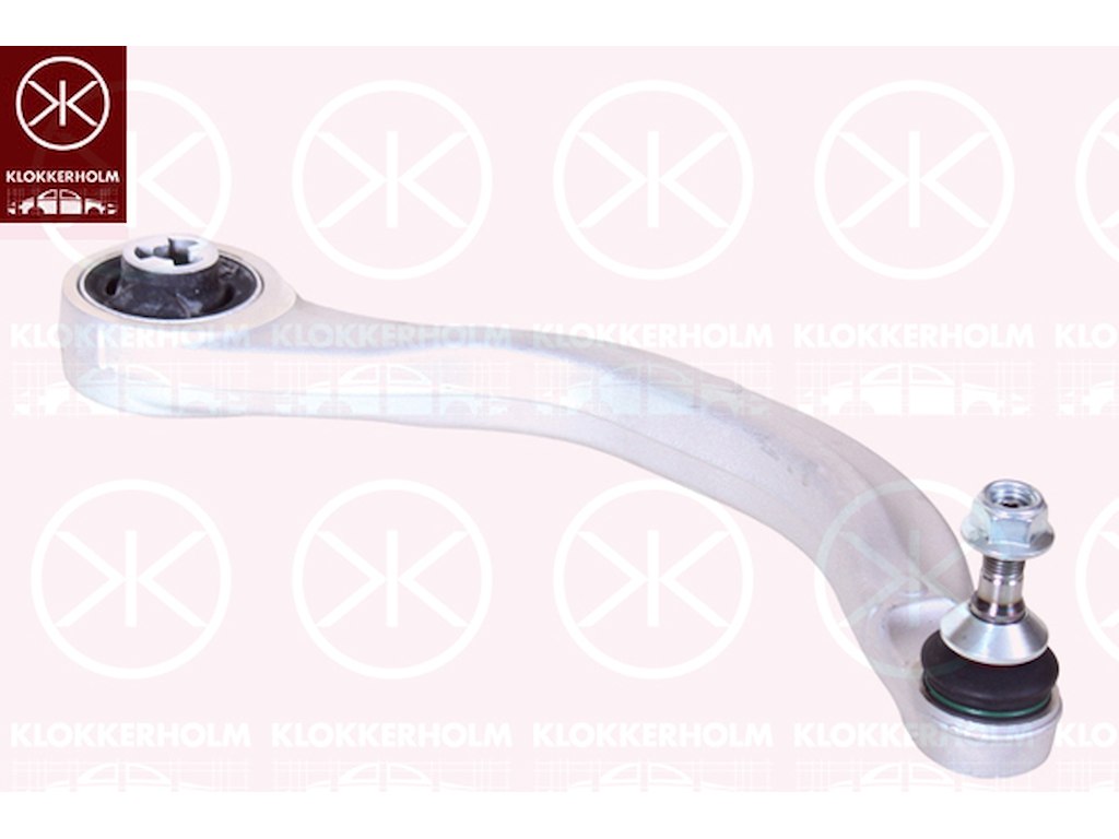 Control/Trailing Arm, wheel suspension, Aluminium, with bush, Left Front, Lower Section, Control Arm