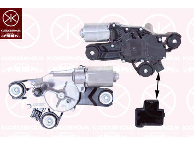 Wiper Motor, Rear, Voltage [V]: 12