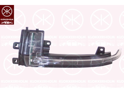 villogó izzó, LED, jobb elso