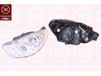 Headlight, H4, with motor for headlamp levelling, Right, Illuminance [lx]: 12.5, Housing Colour: chrome