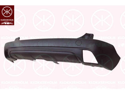 Bumper, Rear, black