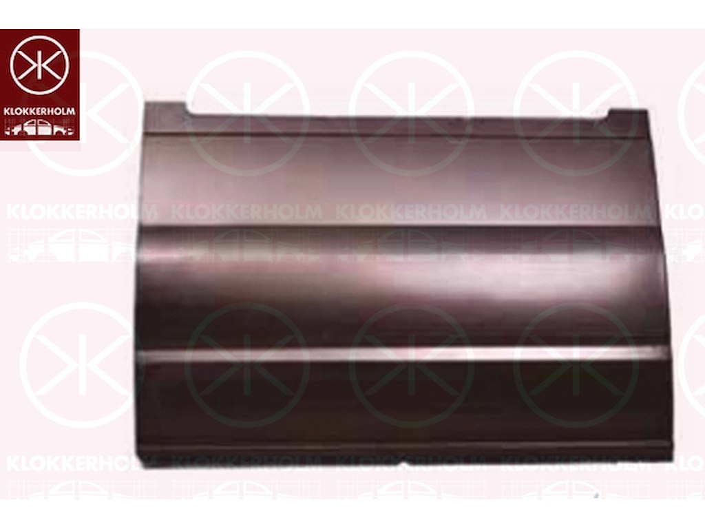 Sdovägg, för fordon utan gliddörr, Vänster, Längsbleck, komplett-del, ytterdel, Längd [cm]: 143