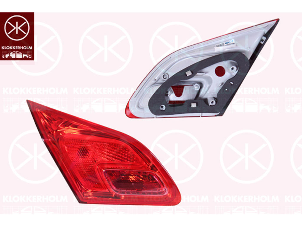 Tail Light Assembly, 5-drs, without bulb holder, Left, Inner Section