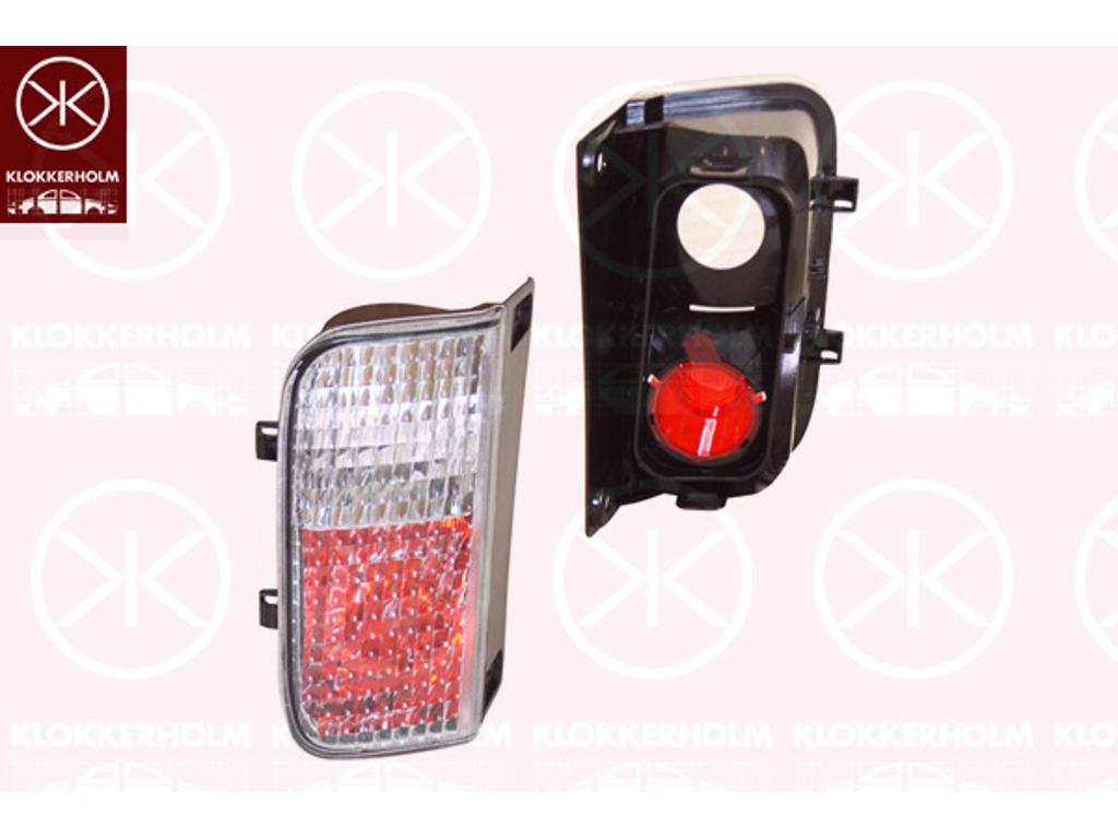 Reverse Light, with front fog light, without bulb holder, Left