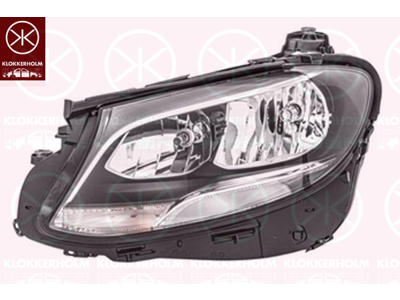 Forlygte, højre, H7/H7, uden skrift: Mercedes Benz, med kørelys (LED), med blinklys (LED), uden LED-styreenhed til blinklys, Hella