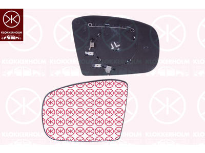 Mirror Glass, exterior mirror, Left, Heatable, Aspherical