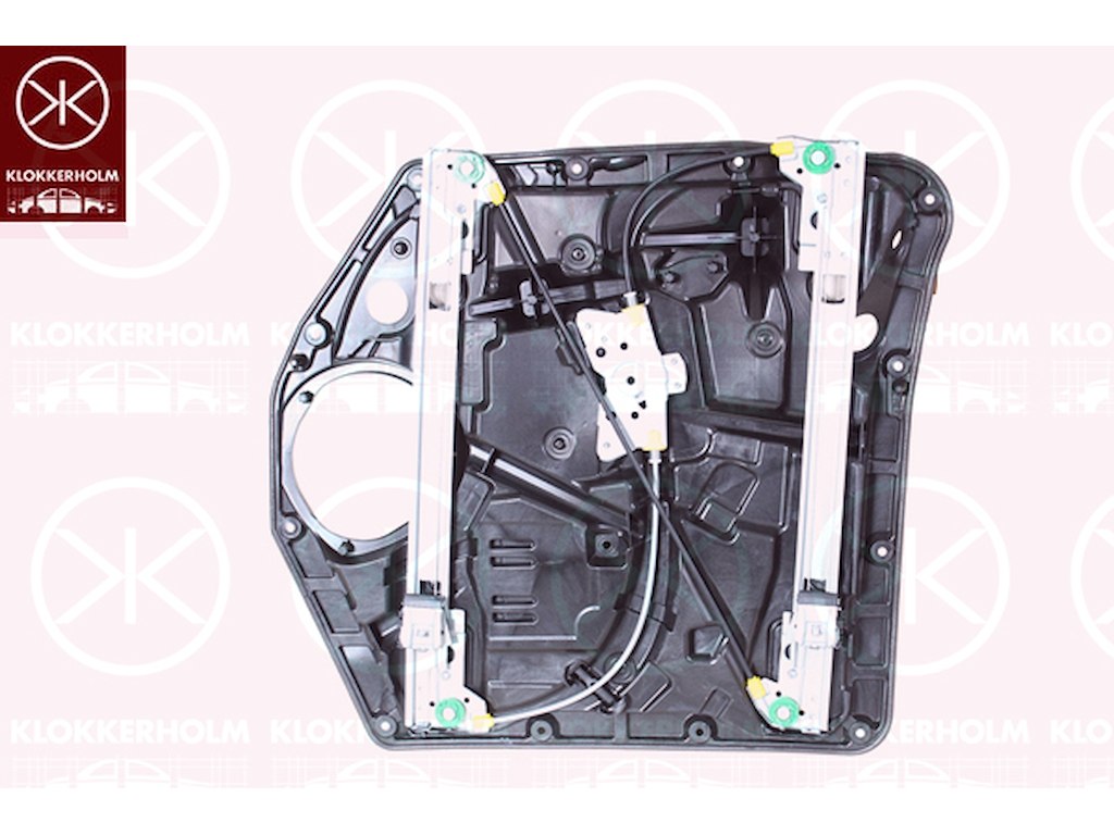 Window Regulator, OE-type, without electric motor, Electric, Right Front, Supplementary Article/Supplementary Info: with a plate