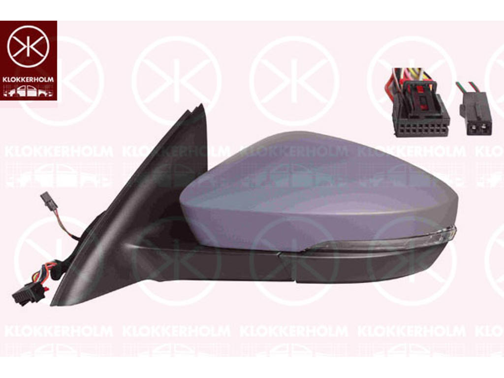 külso visszapillantó, automatikus tompítás nélkül, bal, Sávtartó asszisztenssel szerelt jármuvekhez, Memóriával, elektromosan behajtható, A dugós csatlakozások száma: 15, A dugós csatlakozások száma: 2, villogóval, alapozott, futheto