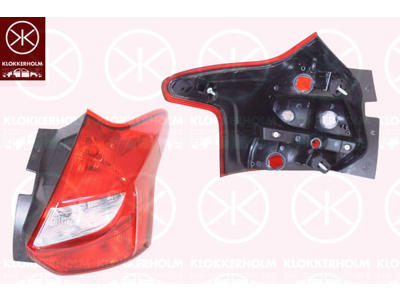 Baglygte, LED, uden lampeholder, højre