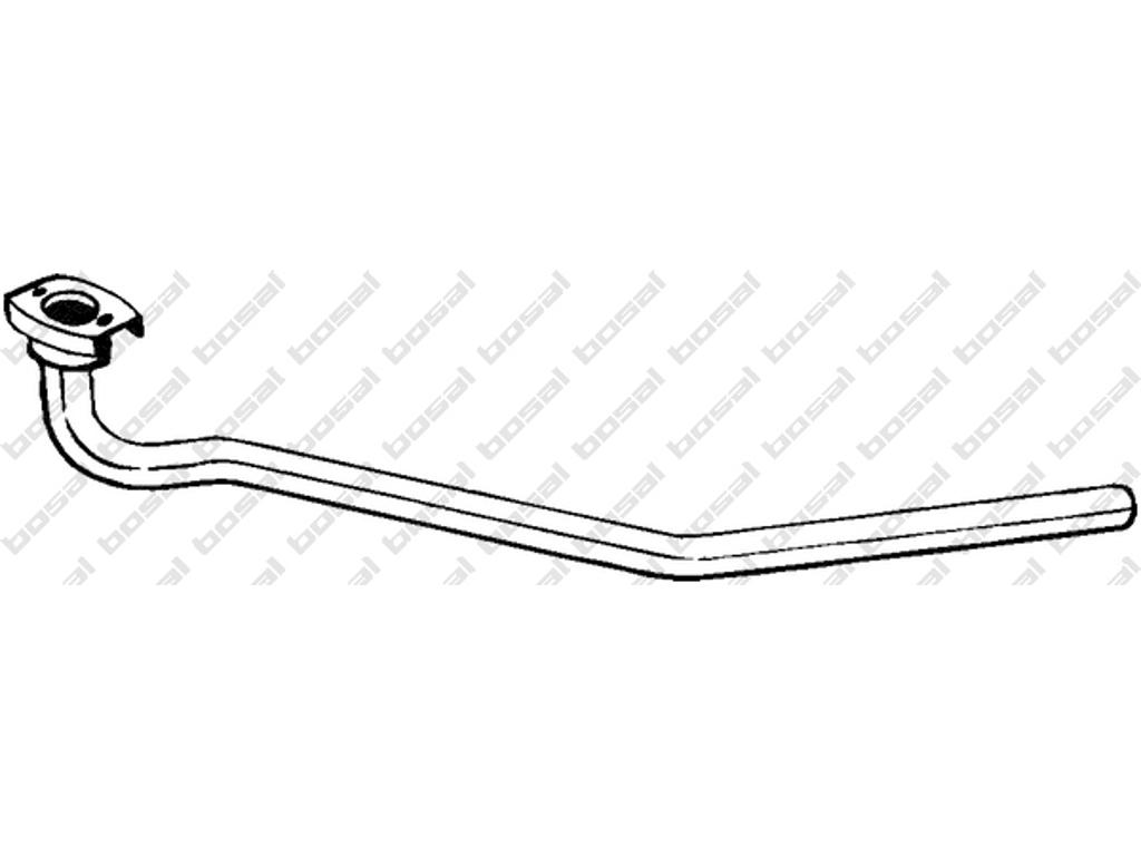 Exhaust Pipe, See accessories list for additionally required parts:  