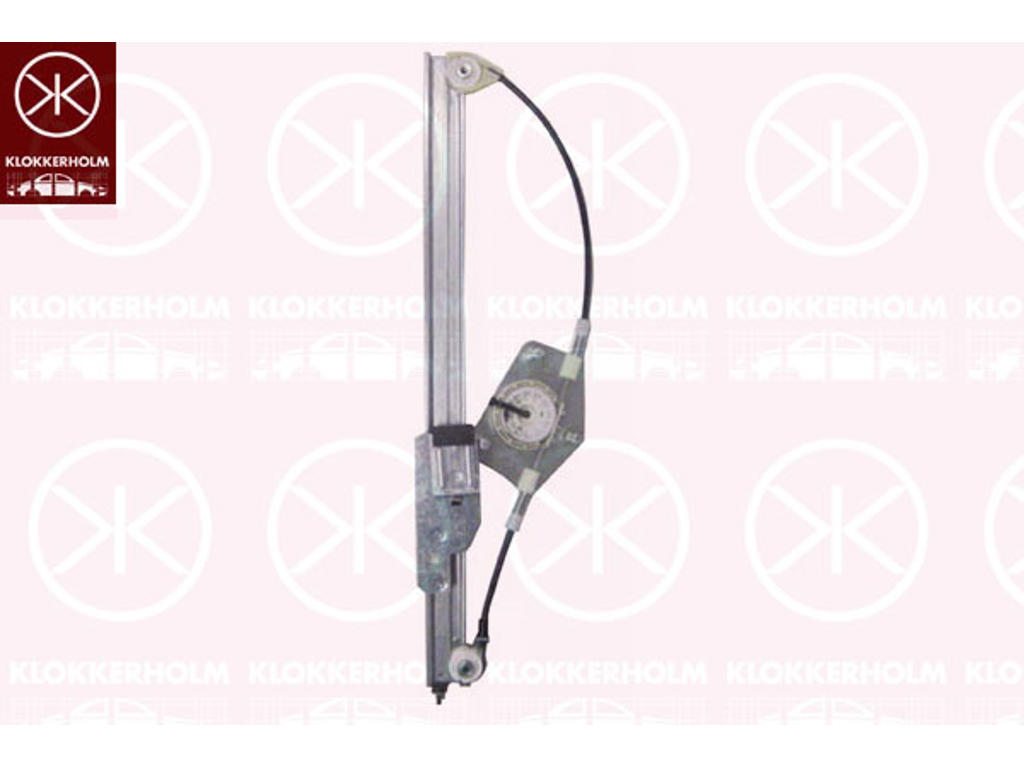 Window Regulator, without electric motor, Electric, Left Rear