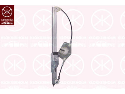 Window Regulator, without electric motor, Electric, Left Rear