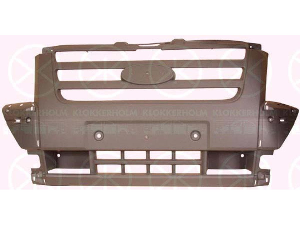 Bumper, Front, Centre Section, grey