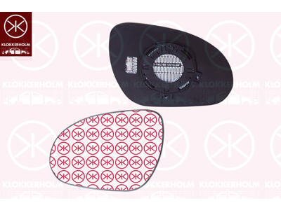 Mirror Glass, exterior mirror, Right, Vehicle Production Country: Czech Republic, OE-Type, Heatable