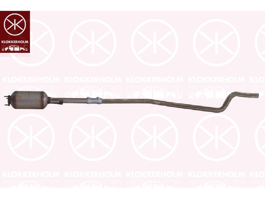 Soot/Particulate Filter, exhaust system, Material: Cordierite, with mounting parts, Euro 4