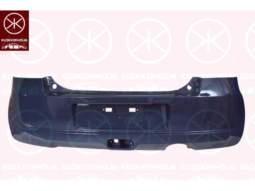 Bumper, Rear, Painted, not for trim level: Sport, Vehicle Production Country: Hungary