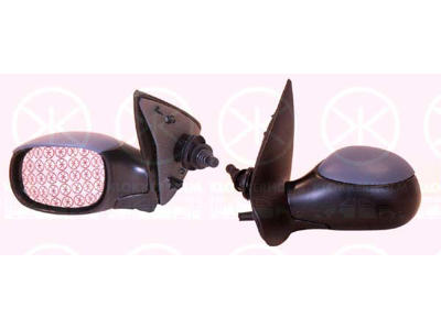 Exterior Mirror, w/primer, Control: cable pull, Convex, Right