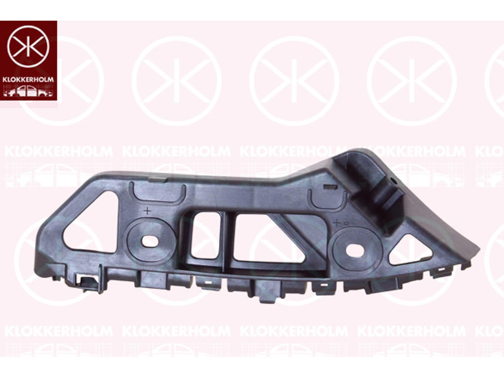 Mounting Bracket, bumper, Plastic, outer, Lower Left