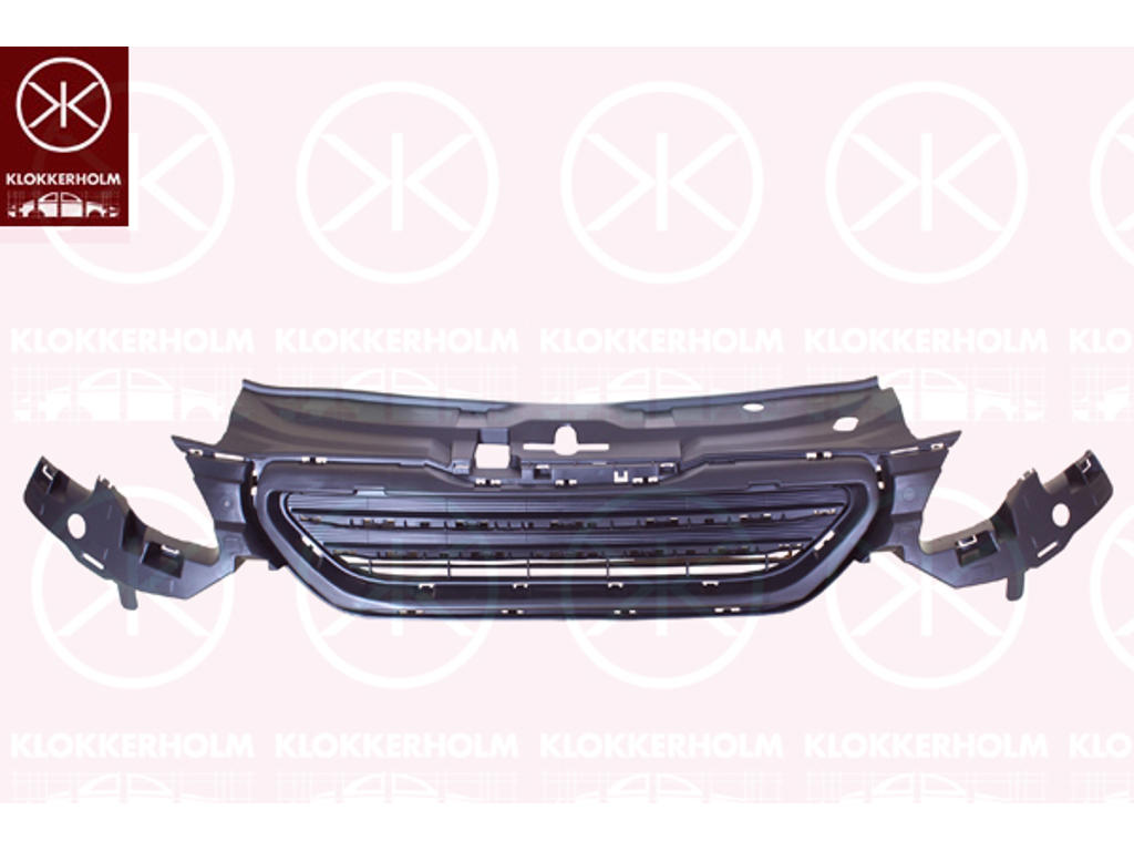 Ventilation Grille, bumper, Front, black