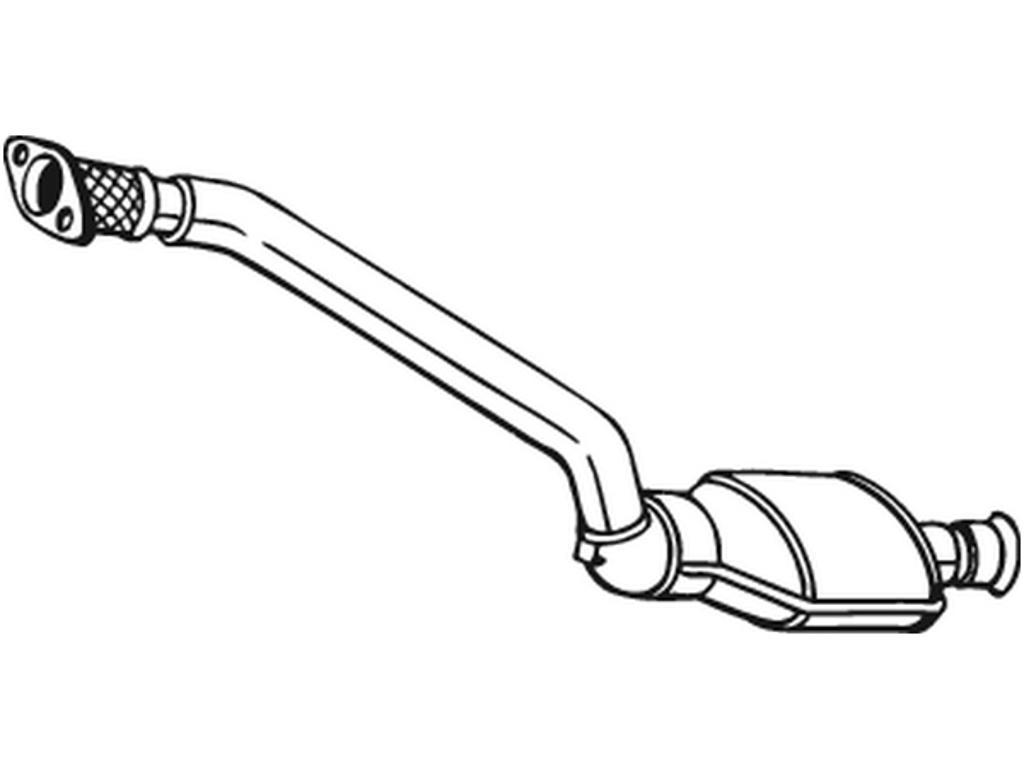 Catalytic Converter, with mounting parts, Euro 4