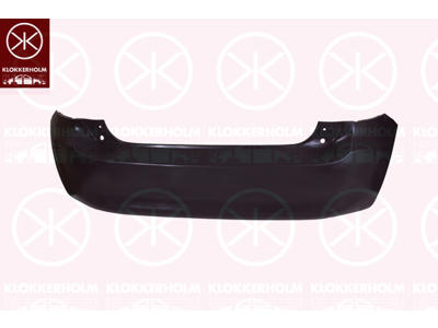 Bumper, Rear, black