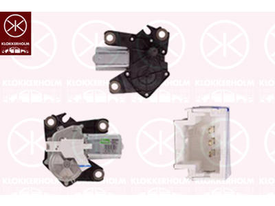 Wiper Motor, Rear, Vehicle Equipment: for vehicles with fixed rear window, Voltage [V]: 12