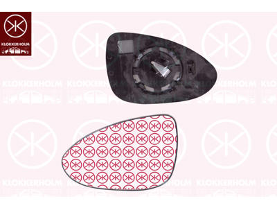 Mirror Glass, exterior mirror, Left, Convex