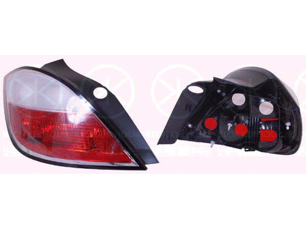 Tail Light Assembly, 5-drs, without bulb holder, white/red, Right