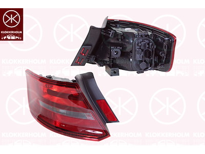 Tail Light Assembly, 5-drs, Right, Outer section, with bulb holder, AL