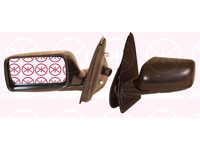 Exterior Mirror, for electric mirror adjustment, Convex, Heatable, blue, Left