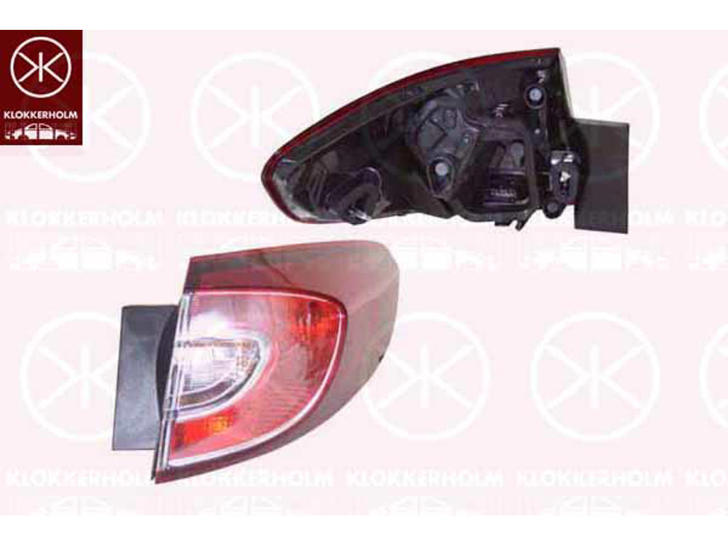 Kombinationsbackljus, med lamphållare, Höger, Valeo