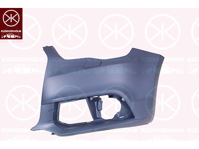Stötfångare, vänster fram, ej för fordonsutrustningslinje/-variant: S-LINE, med hål för spolmunstycke, m/grundlack