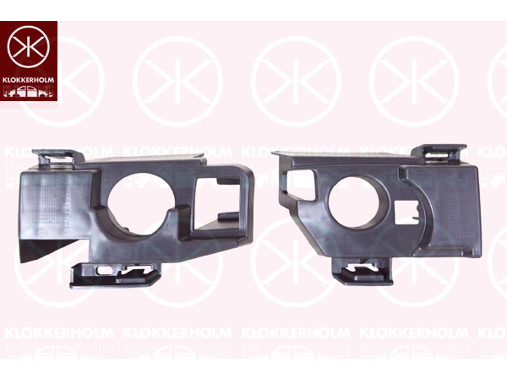 Houder, bumper, Set, Voor, Kunststof