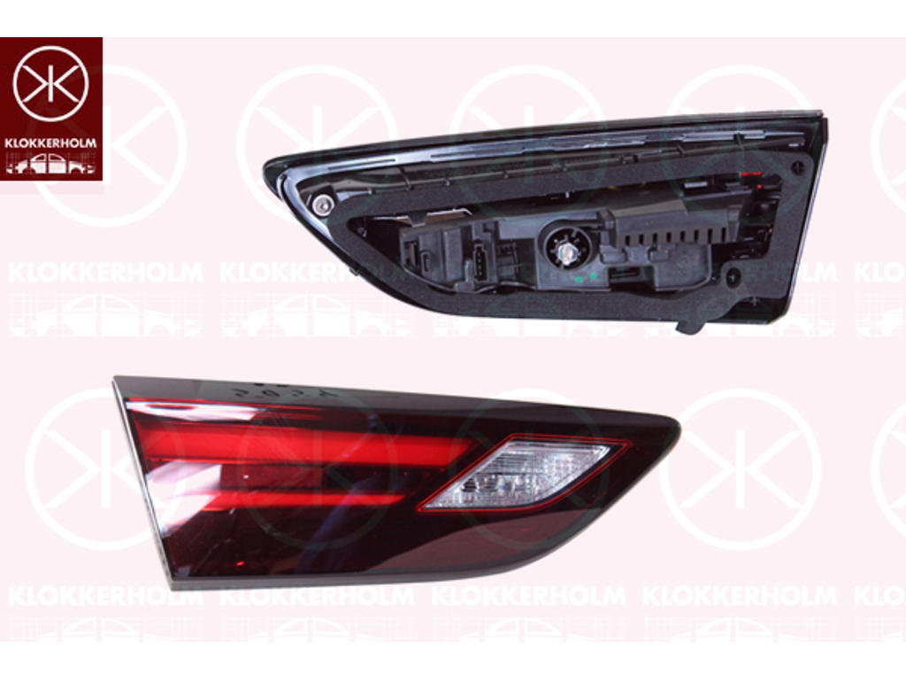 Tail Light Assembly, 5-drs, Left, LED, Inner Section, with bulb holder, AL