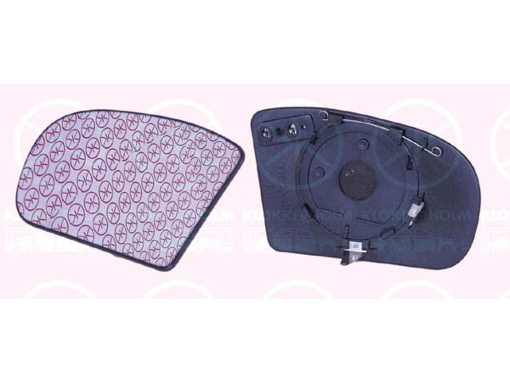 Mirror Glass, exterior mirror, Heatable, Right, Number of pins: 2, Aspherical