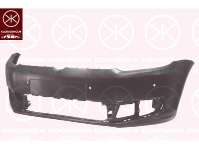 Bumper, Front, with hole(s) for park assist (parallel parking), Number of bores: 6, w/primer