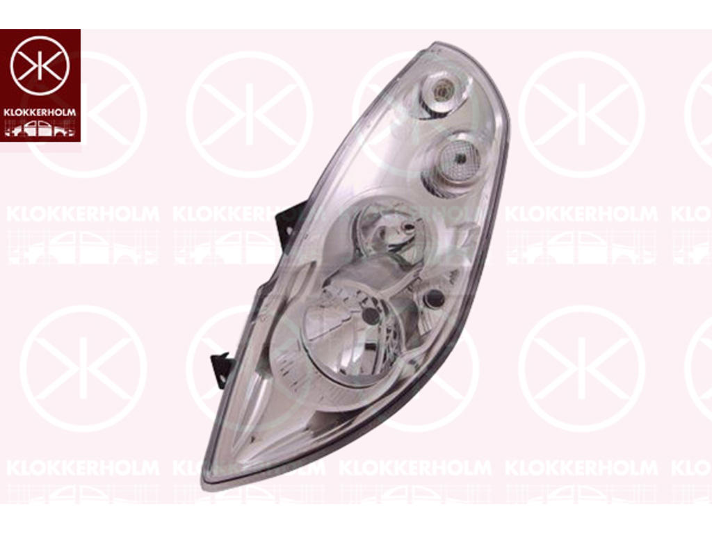 Headlight, Left, H7/H7/H1, with dynamic bending light, without motor for headlamp levelling