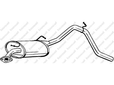 hátsó hangtompító, további szükséges cikkek lásd tartozéklista:  