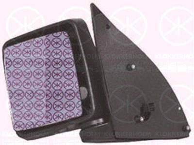 Exterior Mirror, w/primer, for electric mirror adjustment, Convex, Heatable, Left