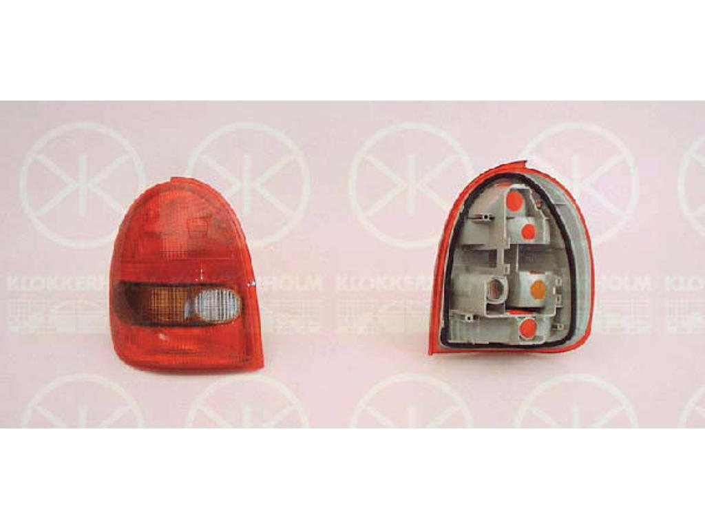 Tail Light Assembly, 3-drs, with front fog light, without bulb holder, Left