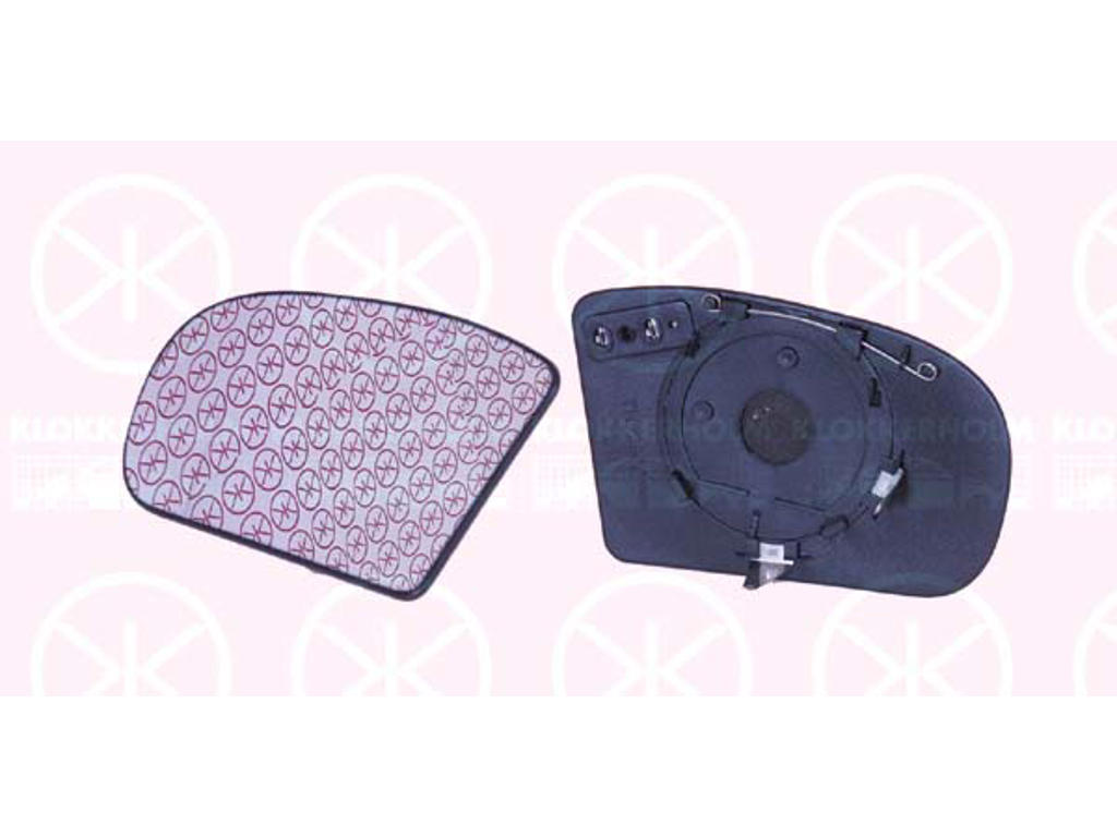 Mirror Glass, exterior mirror, Heatable, Left, Number of pins: 2, Aspherical
