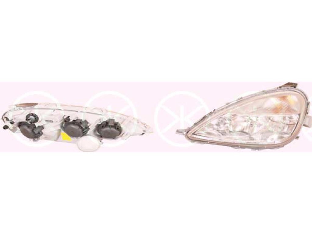 Headlight, H7/H7/H1, for vehicles with headlight levelling, Bosch, Left, Illuminance [lx]: 25