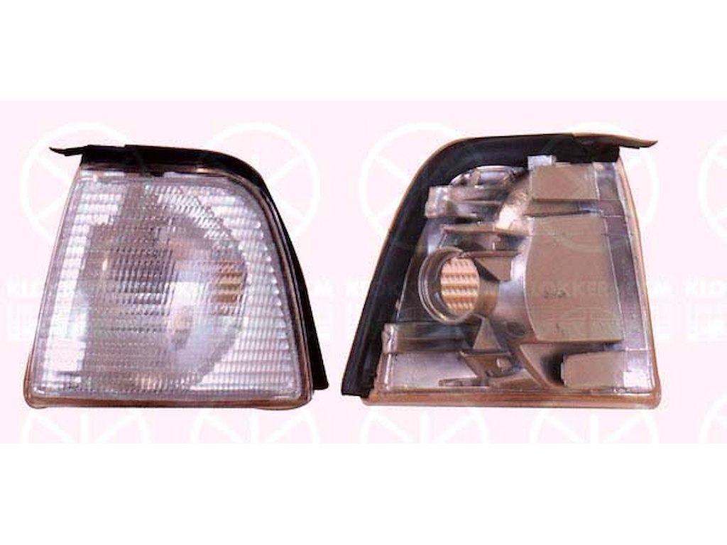 Direction Indicator, without bulb holder, white, Left